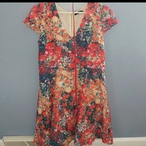 Oasis Floral Dress w/ Belt